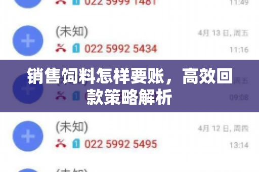 销售饲料怎样要账，高效回款策略解析