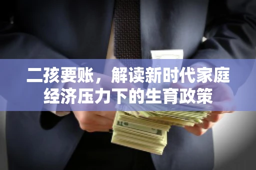 二孩要账，解读新时代家庭经济压力下的生育政策