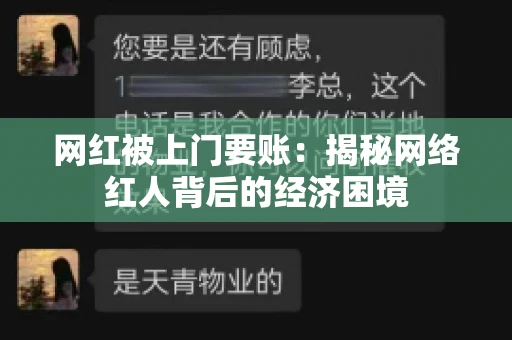 网红被上门要账：揭秘网络红人背后的经济困境